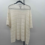 Lane Bryant Women's Size 4X Ivory Textured Cardigan