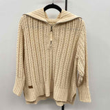 Simply Southern Women's Size M Ivory Textured Sweater
