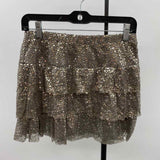Express Women's Size 2 Pewter Sequins Skirt