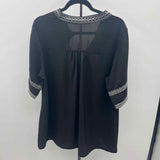Unbranded Women's Size XL Black Embroidered Tunic