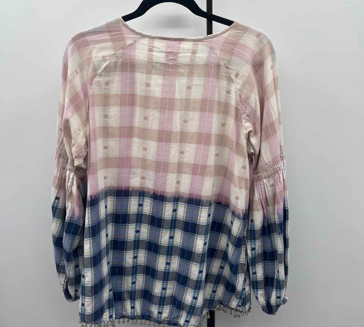 Jag Women's Size L Pink Plaid Long Sleeve Shirt