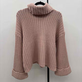 525 Women's M Pink Solid Sweater