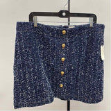 Maeve Junior's Size 16 Navy Textured Skirt