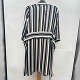 Chico's Women's Size 12 Navy Stripe Dress