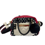 NWT BETSEY JOHNSON  Women's Red New with Tags Polka Dot Satchel Purse w/Crossbody