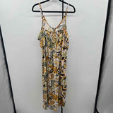 Natural Women's Size 16 Yellow Floral Dress