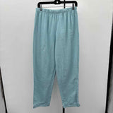 Hot Cotton Women's Size 10 Aqua Solid Pants