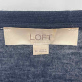 Loft Women's Size M Navy Solid Long Sleeve Shirt