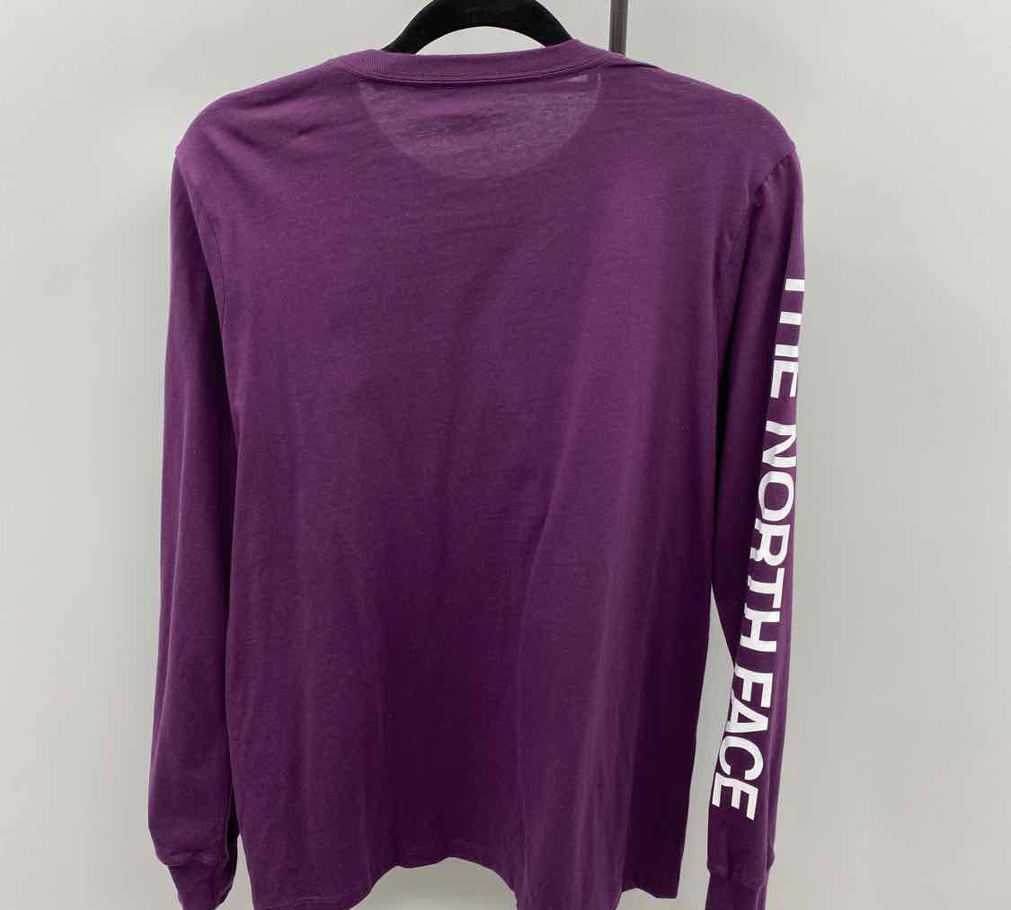 The North Face Women's Size M Purple Logo Long Sleeve Shirt