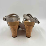 Aerosoles Women's Shoe Size 8 Silver Corkscrew Wedges