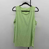 Chico's Women's Size XL Light Green Solid Sleeveless Shirt