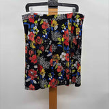 Susan Graver Women's Size 12 Black Floral Skirt