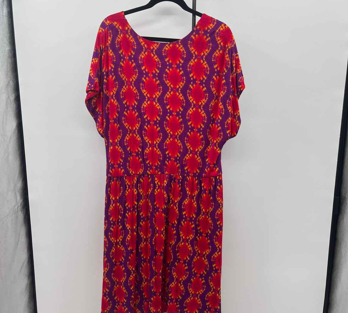 Soft Surroundings Women's Size 20 Purple Tie Dye Dress
