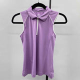 Slazenger Women's Size XS Lavender Solid Sleeveless Shirt