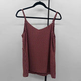 CABI Women's Size M maroon Floral Tank