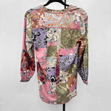 Soft Surroundings Women's Size SP Mauve Patchwork Tunic