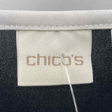 Chico's Women's Size XL Black Solid Long Sleeve Shirt