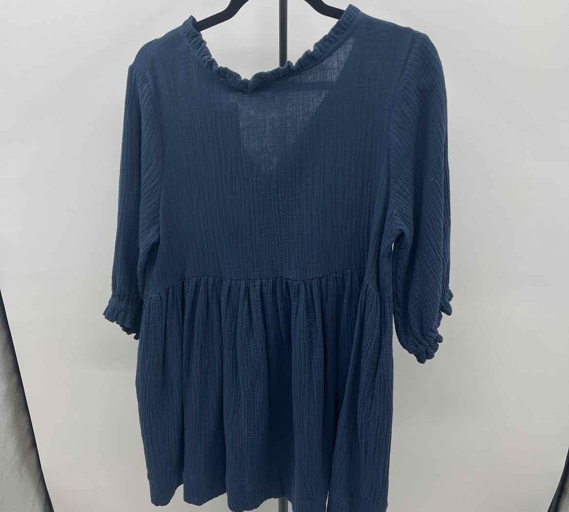 Lee & Birch Women's Size 6 Navy Textured Dress