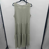 Zenana Women's Size 20 Green Solid Dress