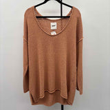 Aerie Women's Size M Butterscotch Textured Sweater