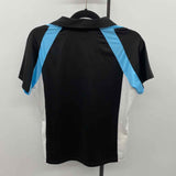 Izod Women's Size L Black Color Block Short Sleeve Shirt
