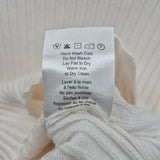 HEARTLOOM Women's Size M White Ribbed Sweater