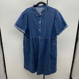 Unbranded Women's Size 14 Blue Solid Dress