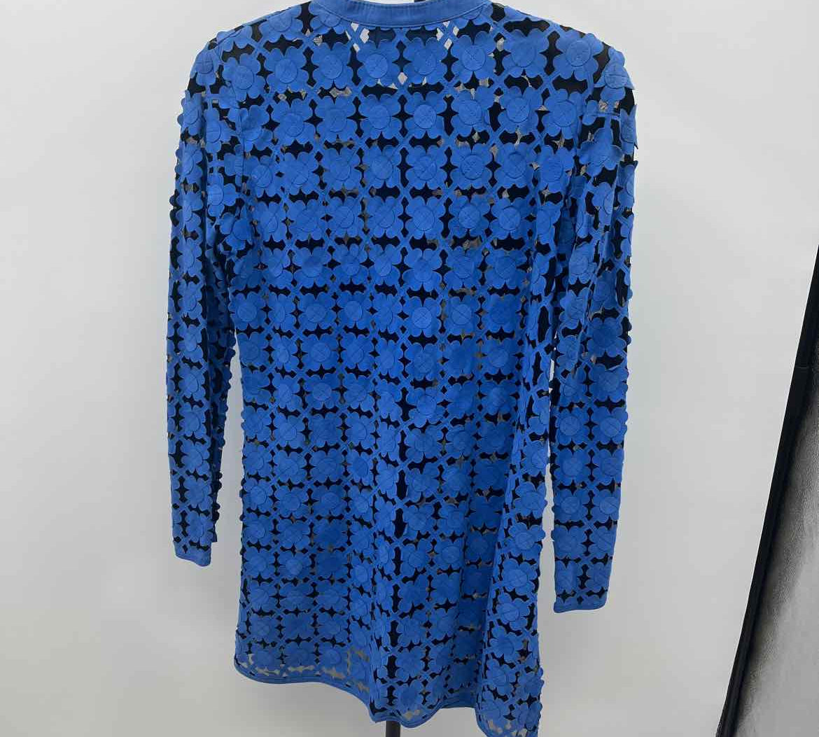 Dakota West Women's Size L Royal Blue Floral Jacket