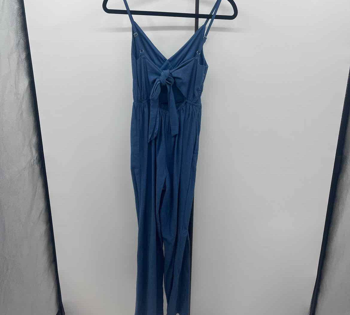 Japna Women's Size 2 Blue Solid Jumper