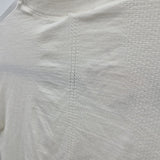 Unbranded Women's Size S White Solid Short Sleeve Shirt