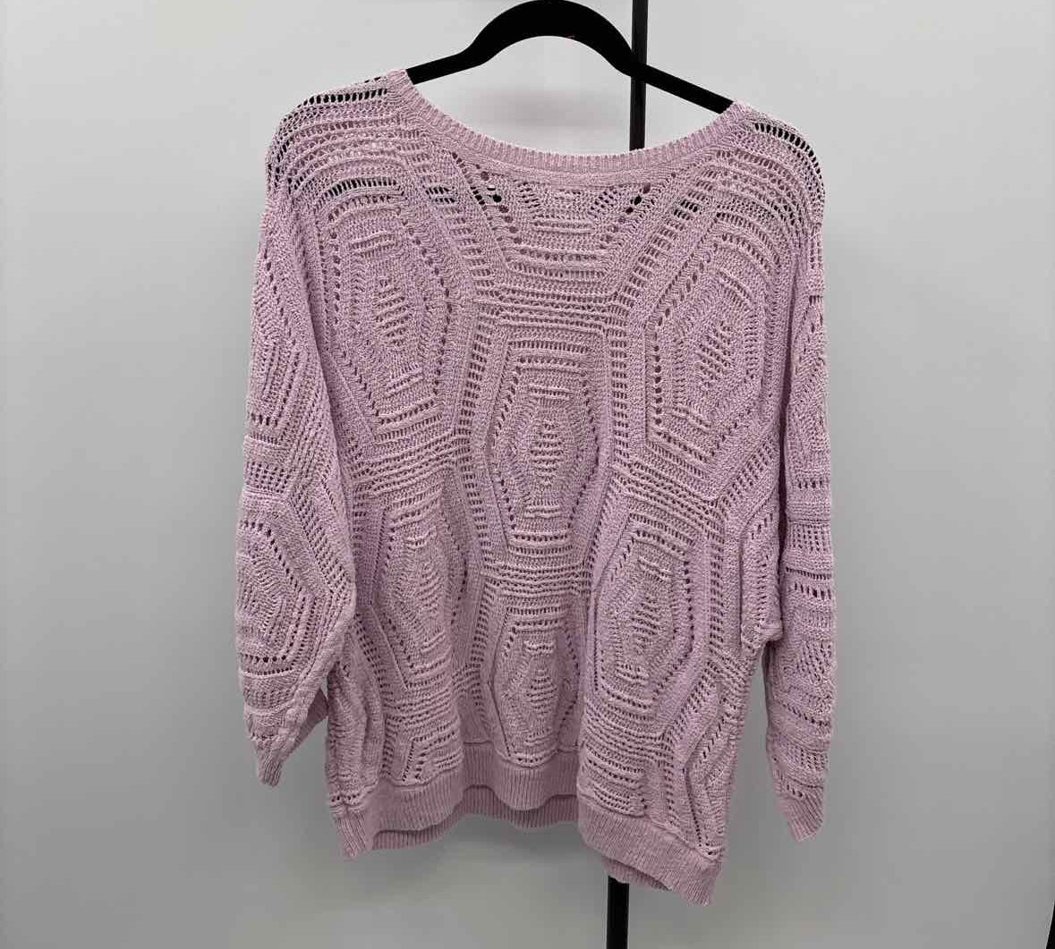 JJill Women's Size L Pink Textured Sweater