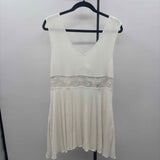 Free People Women's Size M White mesh Dress