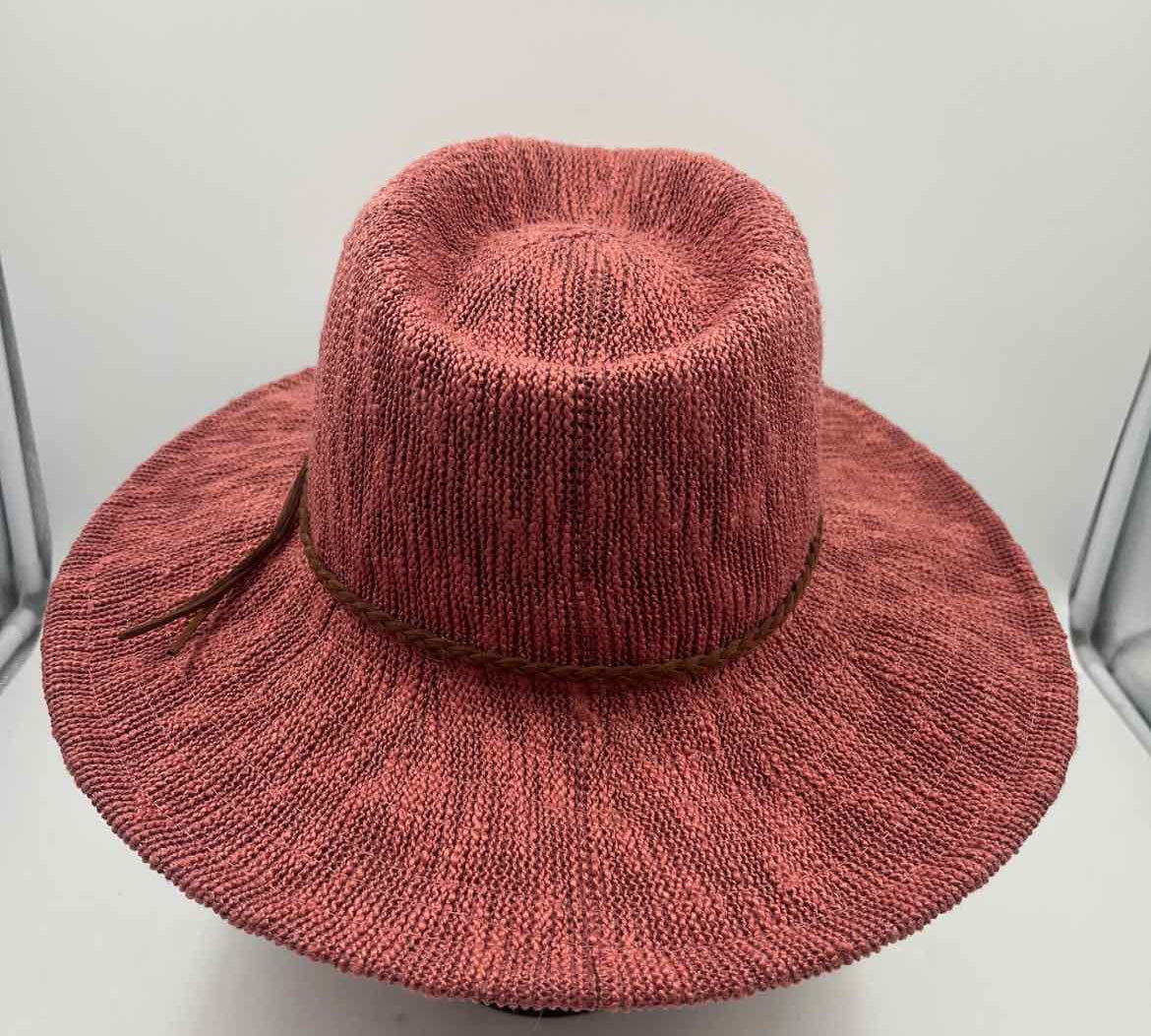 Scala Women's Mauve textured Sun Hat