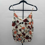 Tahari Women's Size L Ivory Floral Tank