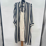 Chico's Women's Size 12 Navy Stripe Dress