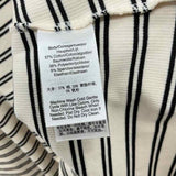 DKNY Women's Size XL Ivory Stripe Long Sleeve Shirt