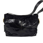 HOBO Black Polished Leather RENDER Shoulder Bag Purse
