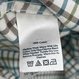 Eddie Bauer Men's Size LT Green Checkered Long Sleeve Shirt
