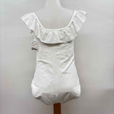 Lands End Women's Size 8 White Textured Swimsuit
