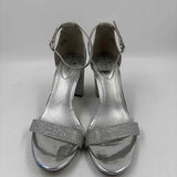 Bandolino Women's Shoe Size 8.5 Silver Shimmer Heels