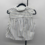 Banana Republic Women's Size M White Stripe Sleeveless Shirt