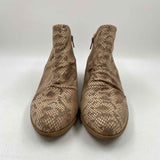 Baretraps Women's Shoe Size 8.5 Tan Snakeskin Boots