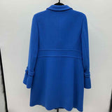 J Crew Women's Size 12 Blue Solid Coat