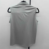 Adidas Women's Size L Gray Solid Sleeveless Shirt