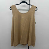 Chico's Women's Size XXL Tan Shimmer Tank