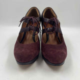 Clarks Women's Shoe Size 7 Wine Textured Heels