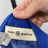 Tory Burch Women's Size M Blue Checkered Cardigan