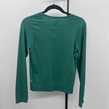 Athleta Women's Size XS Green dotted Long Sleeve Shirt