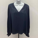 Current Air Women's Size M Navy Solid Long Sleeve Shirt