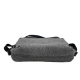 SHERPANI Heathered Gray & Black Fabric Crossbody Purse